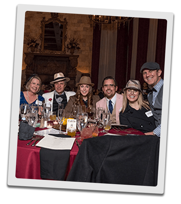 Orlando Murder Mystery party guests at the table